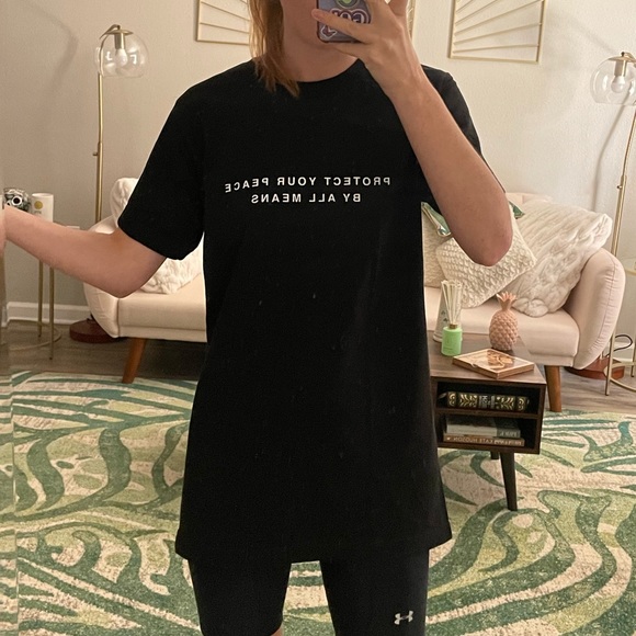 Protect your peace by all means graphic t shirt size small unisex - Picture 2 of 2